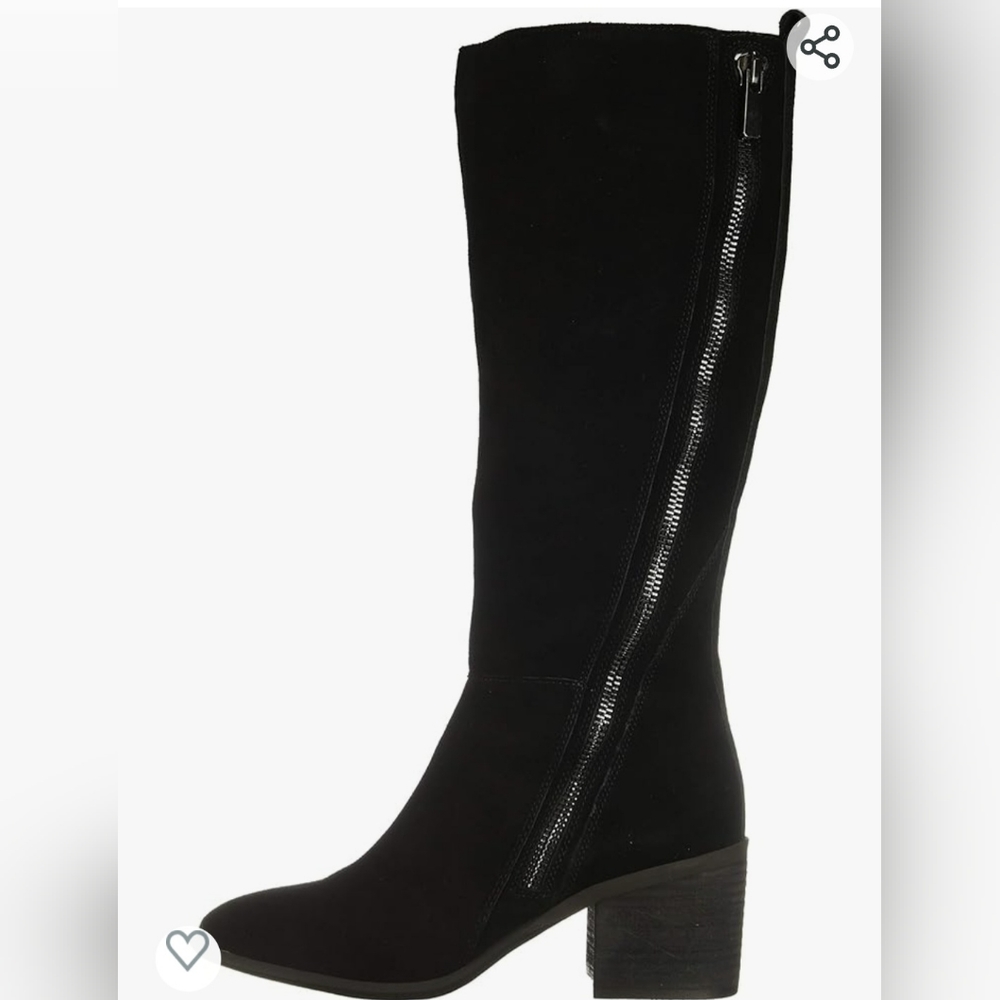 Carlos Santana Ashbury Tall Suede Block Heel Boot Women's Size 10